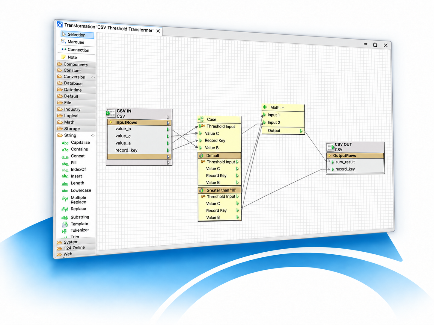 FLink Designer workflow interface